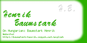 henrik baumstark business card